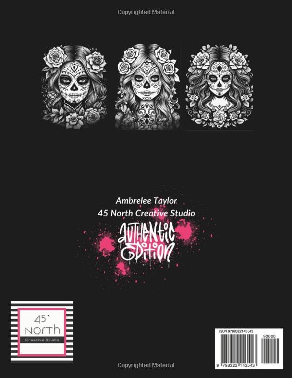 SUGAR SKULLS Beauty At Midnight Coloring Book