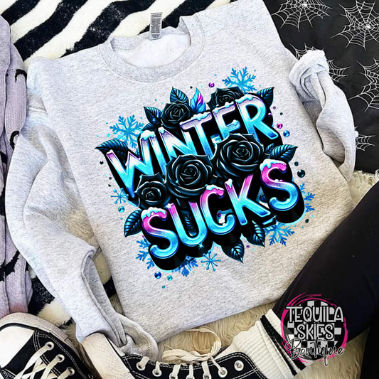 Winter Sucks Crewneck Sweatshirt