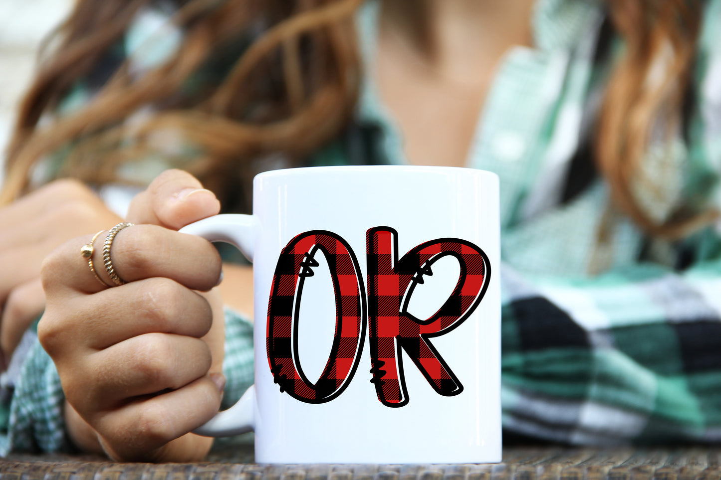 Oregon OR Buffalo Plaid 11oz Mug